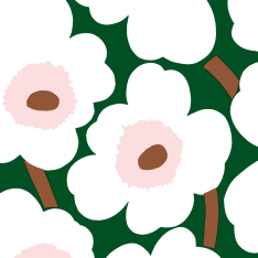 Marimekko Poppy dark green 20 napkins