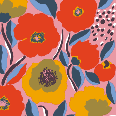 Marimekko Rosarium pink 20 napkins