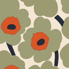 Marimekko Poppy sage napkin