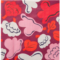 Marimekko Kukasta kukkaan red napkin 20kpl/24cm