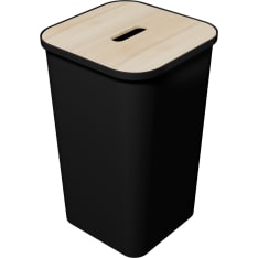 SmartStore Collect 53 L black with wooden lid