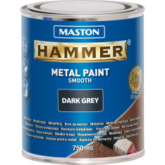Maston Hammer sileä 750ml tummanharmaa metallimaali