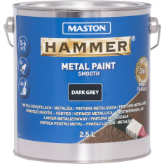 Maston Hammer sileä 2,5l tummanharmaa metallimaali
