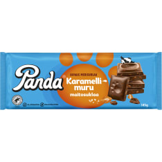 Panda caramel and sea salt milk chocolate bar 145g
