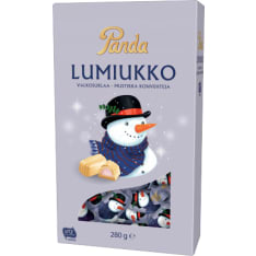 Panda Snowman 280 g white chocolate bar