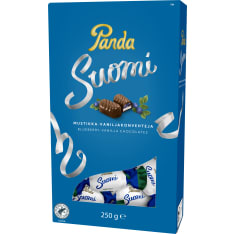 Panda Suomi blueberry vanilla chocolate praline 250g