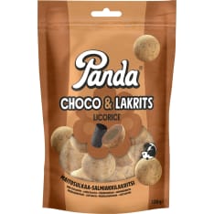 Panda Choco Lakrits chocolate liquorice 120g
