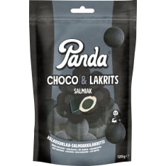 Panda Choco Lakrits salmiak chocolate liquorice 120g