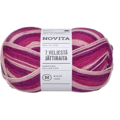 Novita 7 Veljestä Jättiraita 150 g lanka