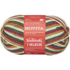 Novita 7 Veljestä Jouluraita 150 g lanka