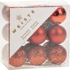 Weiste 18 pcs Christmas bauble set