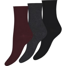 Vogue Bamboo Comfort Top women's ankle socks 3-pack