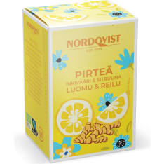 Nordqvist Pirteä Inkivääri & Sitrus Luomu 20x1,5g vihreä tee