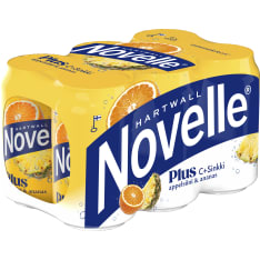 Hartwall Novelle Plus  C + Sinkki Appelsiini-Ananas vitaminoitu vesi 0,33 l