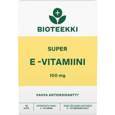 Bioteekin Super-E 60 kaps. ravintolisä