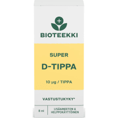 Bioteekin super D-tipat 8 ml ravintolisä