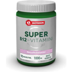 Bioteekin Super B12 90 tabl. ravintolisä