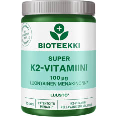 Bioteekin Super K2-Vitamiini 60 kaps ravintolisä