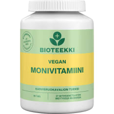 Bioteekki Vegan Monivitamiini 90 tabl ravintolisä