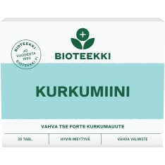 Bioteekin Super Kurkumiini 30 tabl. ravintolisä