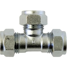 Opal chrome pusher T-connector