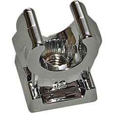 Opal 4 pcs 1-piece chromed open Pipe holder