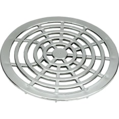 Opal 150mm chromed floor manhole cover for carpet installation