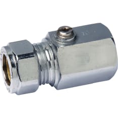 Opal E077020 1/2x15 SK EM chrome ball valve