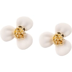 Ibero Earrings flower small white