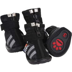 Rukka Pets Step 4 pcs black dog shoes