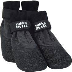 Rukka 4 pcs black dog socks