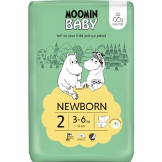 Moomin Baby Newborn Size 2, 3-6 kg 56 pcs Tape Diaper