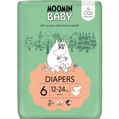 Moomin Baby Size 6, 12-24 kg 34 pcs Tape Diaper