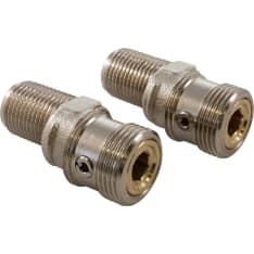 A pair of Oras eccentric connectors