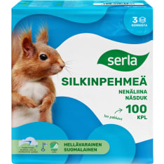 Serla Silkinpehmeä 100 kpl nenäliina