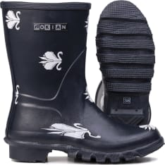 Nokian Print Swans rubber boot dark blue