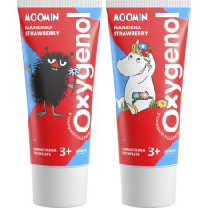 Oxygenol Moomin Mansikka 3+ v. 50 ml hammastahna