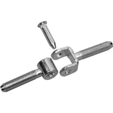 Pisla M8 x 35 mm galvanized 2-piece bolt hinge