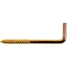 Pisla 510/25 mm brass 6 pcs angle hook