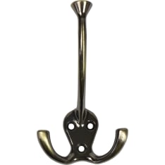 Pisla Alba 110 antique brass coat hook