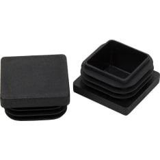 Pisla 483/20 x 20 mm black 4 pcs inner plug