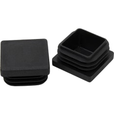 Pisla 483/25 x 25 mm black 4 pcs inner plug