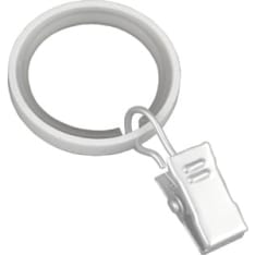 Pisla 25/33 mm brushed steel curtain ring with clip