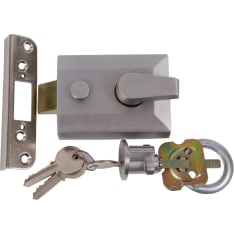 Pisla matt chrome 3 key surface lock set