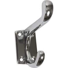 Pisla 75 mm aluminum/chrome coat hook