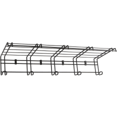 Pisla 750x270x140mm musta naulakko