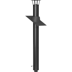 Pisla HTT 3m/150mm black/rst fireplace chimney set