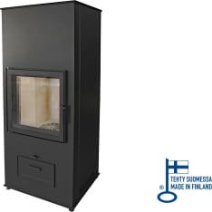 Pisla HTT Keitele Eco satin black convection fireplace