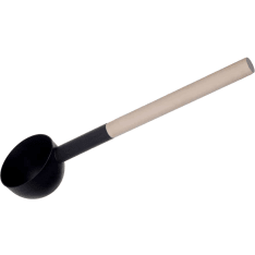 Lumo black aluminum ladle