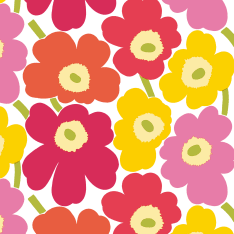 Marimekko Mini Unikko pinkkikeltainen 20 kpl lautasliina